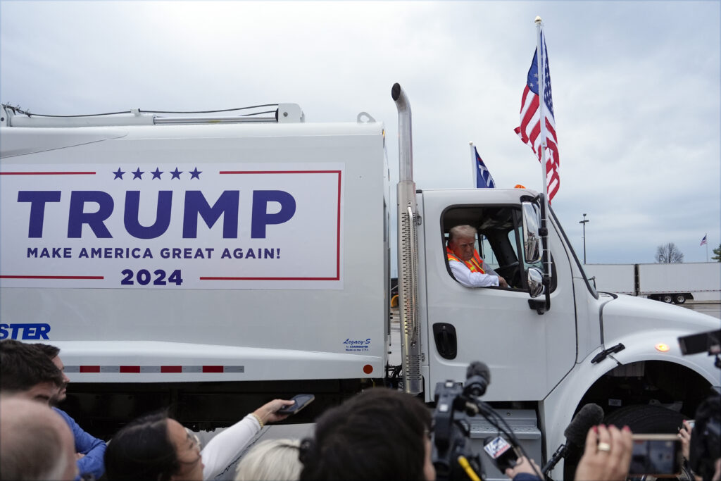 Trump garbage truck